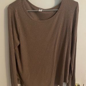 Tan colored long sleeve shirt